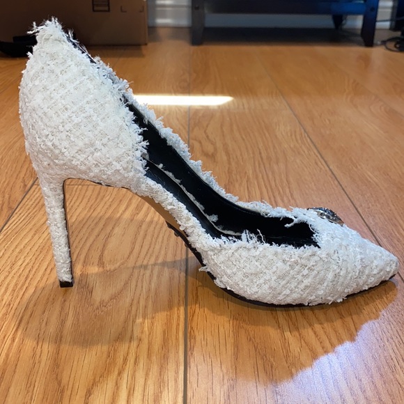 💥SOLD!💥 BALMAIN JULIE D’ORSAY TWEED HEELS - Picture 6 of 16